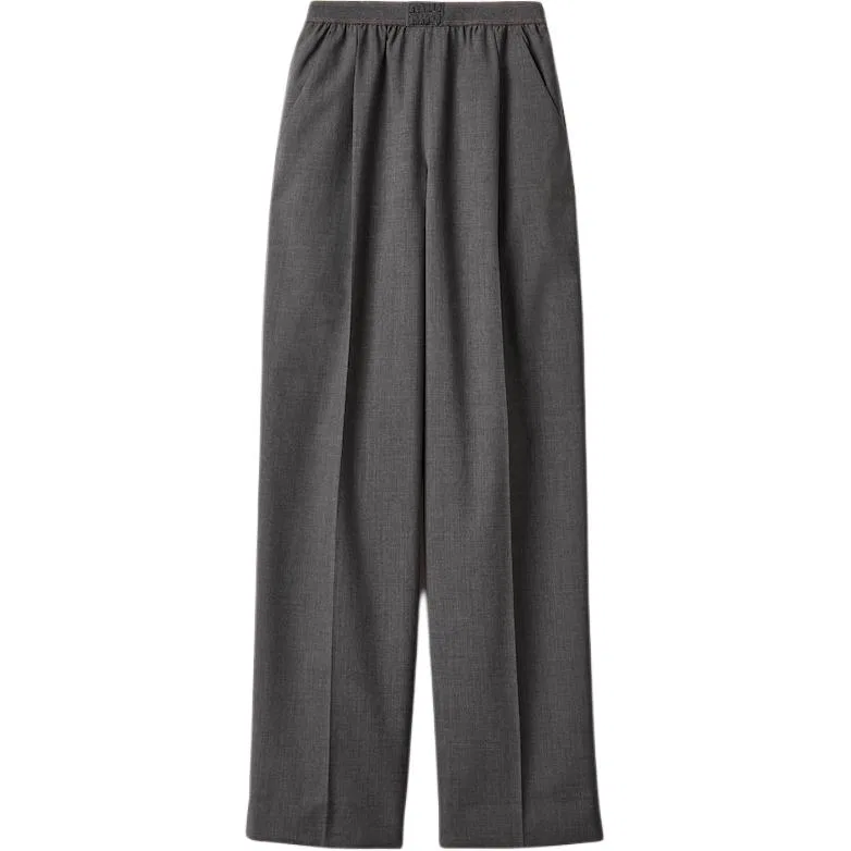 Женские брюки повседневные MIU MIU, Slate Gray