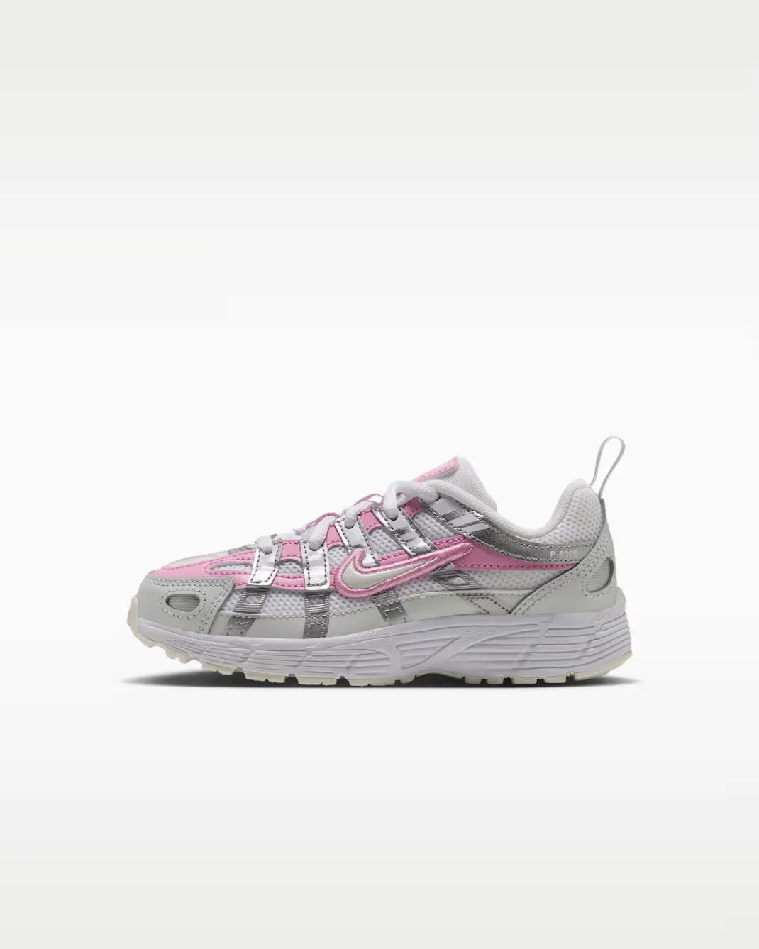 Кроссовки детские Nike P-6000, белый/розовый
