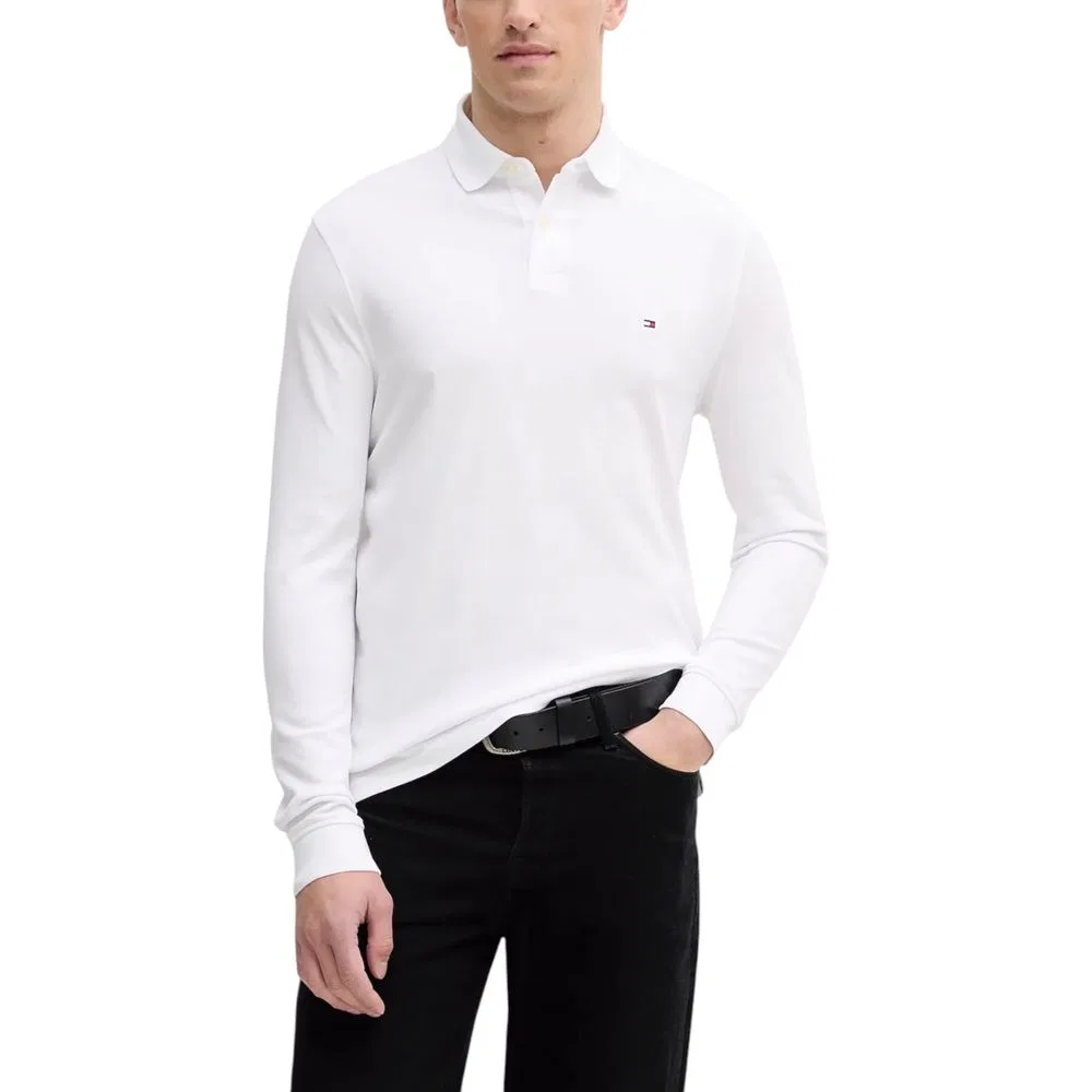Мужское поло с длинным рукавом 1985 REGULAR LS POLO Tommy Hilfiger, White