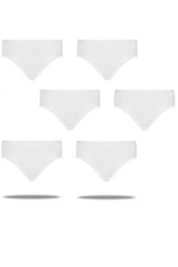 Детские трусы для девочек хлопковые с кружевом Slip Classic Lace Panties Fsm1453, White