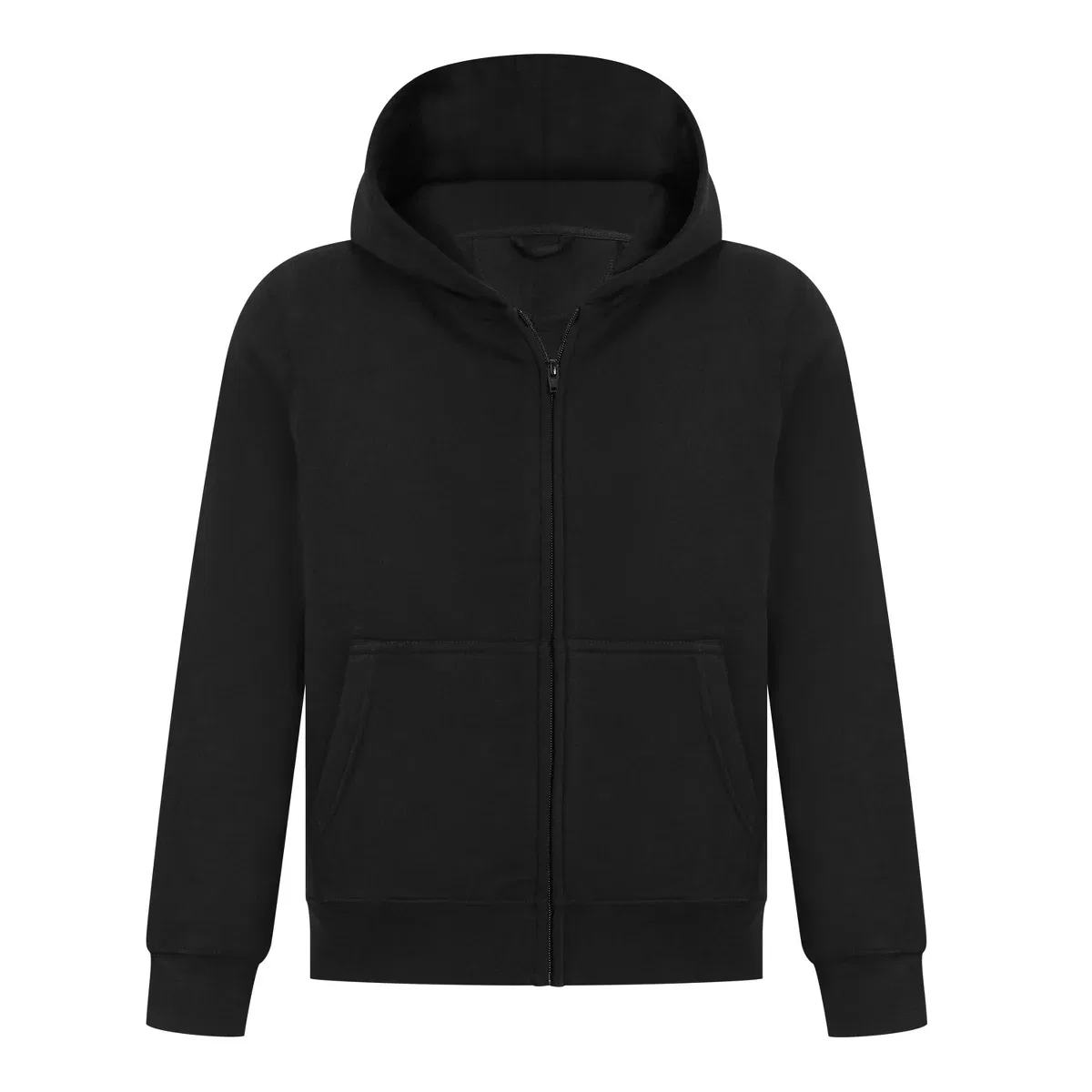Детское худи на молнии с принтом EVERYDAY KIDS, Black