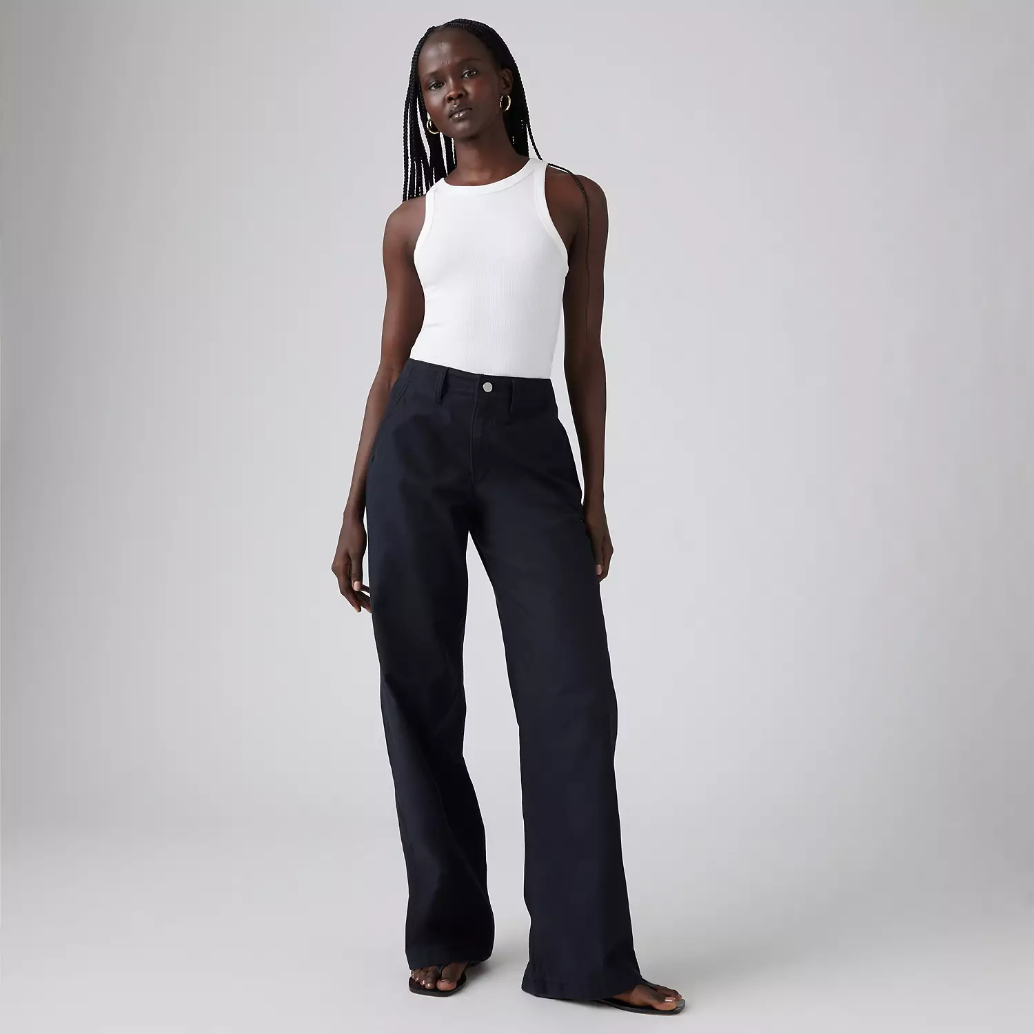 

Прямые женские брюки 90-х годов Levi's, цвет Anthracite Night - Black