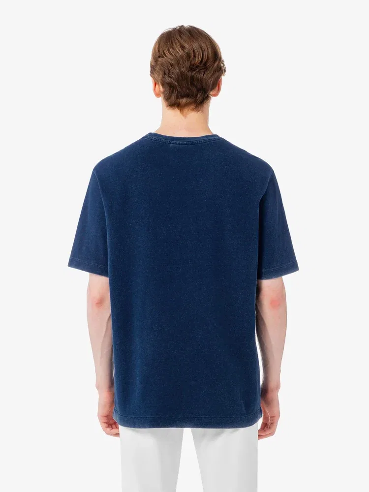 Футболка с коротким рукавом, индиго LACOSTE, JP Indigo, TH9427-56G 2GF, Navy — фото 3