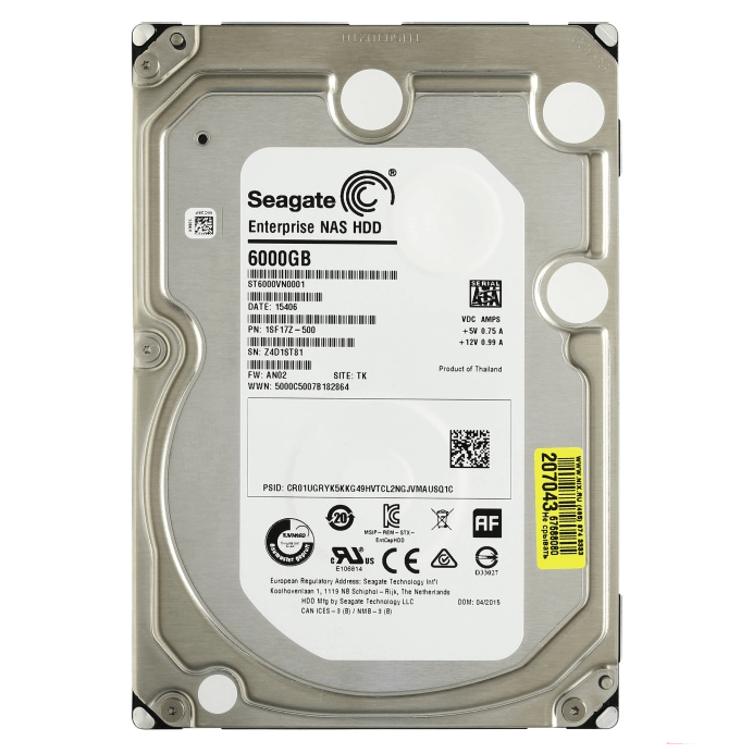 Жесткий диск Seagate Enterprise NAS 6 ТБ 3.5" ST6000VN0001 - фото