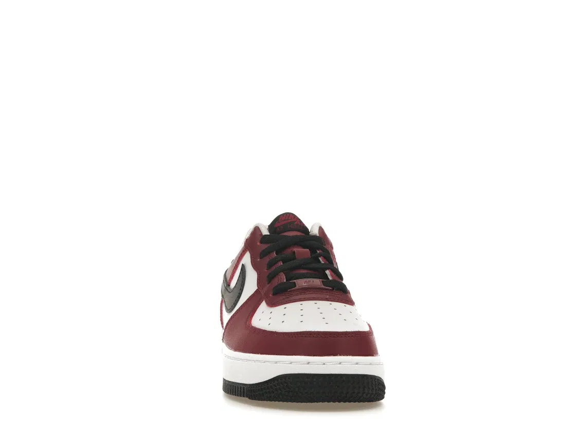 Детские кроссовки Lifestyle с длинным шнурком Nike Air Force 1 Low LV8, Team Red / Black White — фото 2