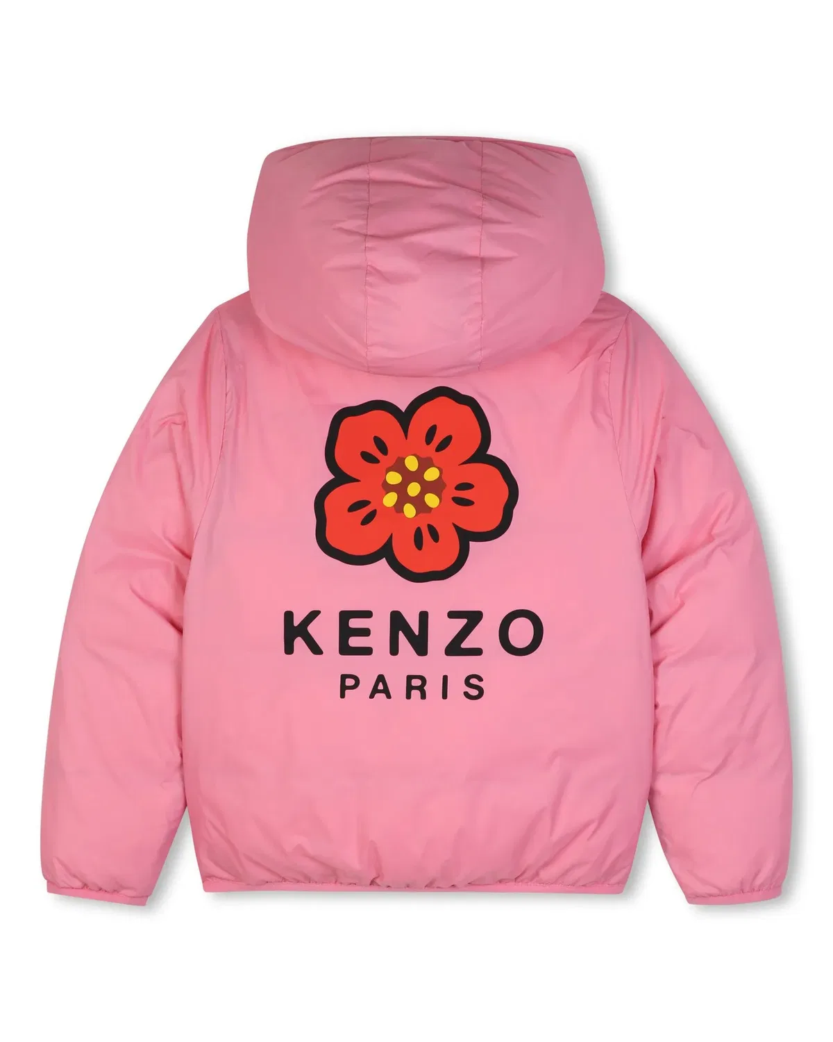 Детская куртка-пуховик для мальчиков с принтом Kenzo Kids, Rosa — фото 3