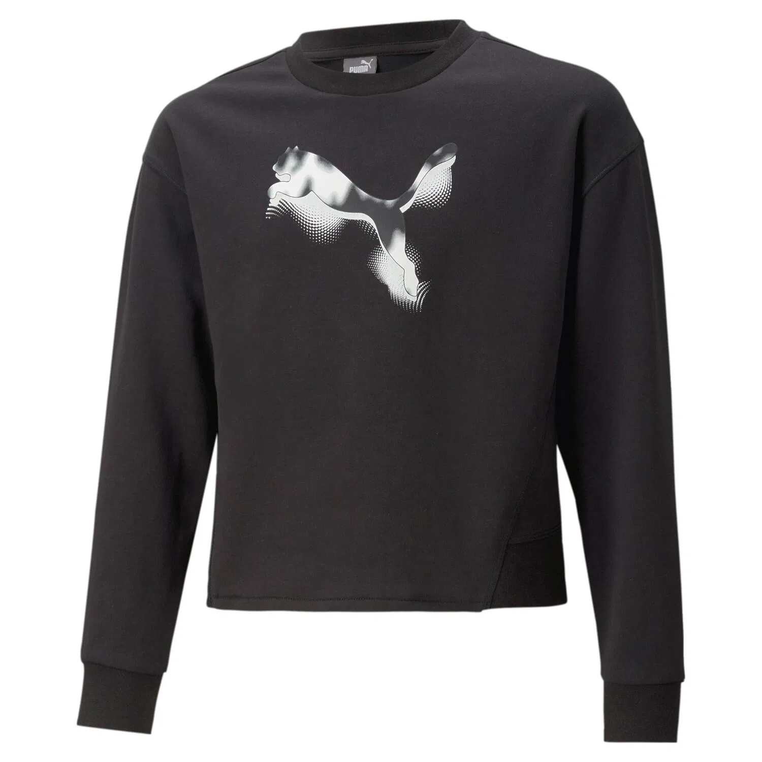 Детский пуловер с принтом Modern Sports Crew Puma, Schwarz