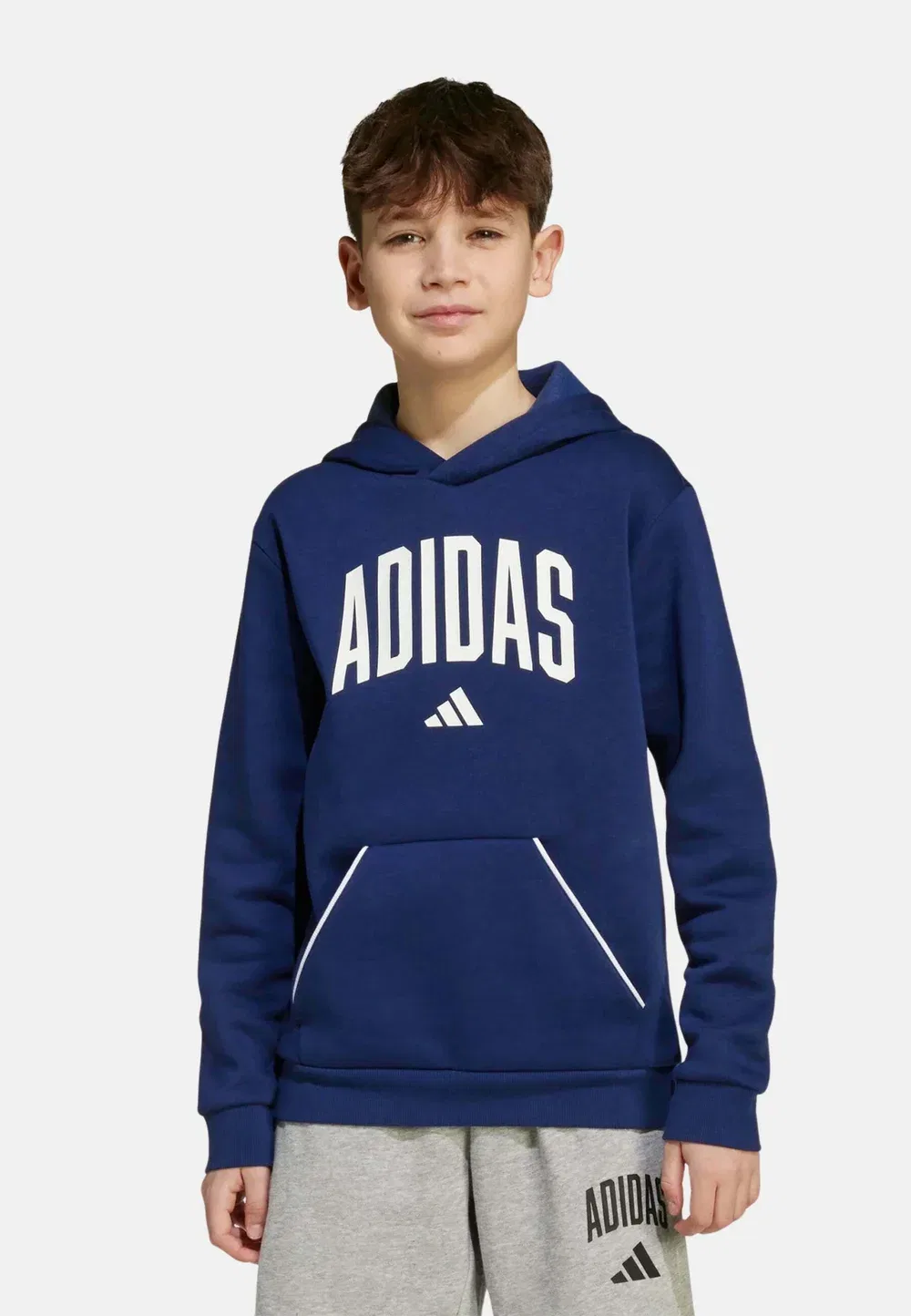 Sudadera typo canguro con capucha сезонные предметы первой необходимости унисекс - толстовка с капюшоном Adidas Performance, Azul Oscuro