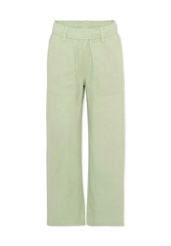 Брюки хлопковые Pantaloni Tru Trussardi Junior, green, зеленый