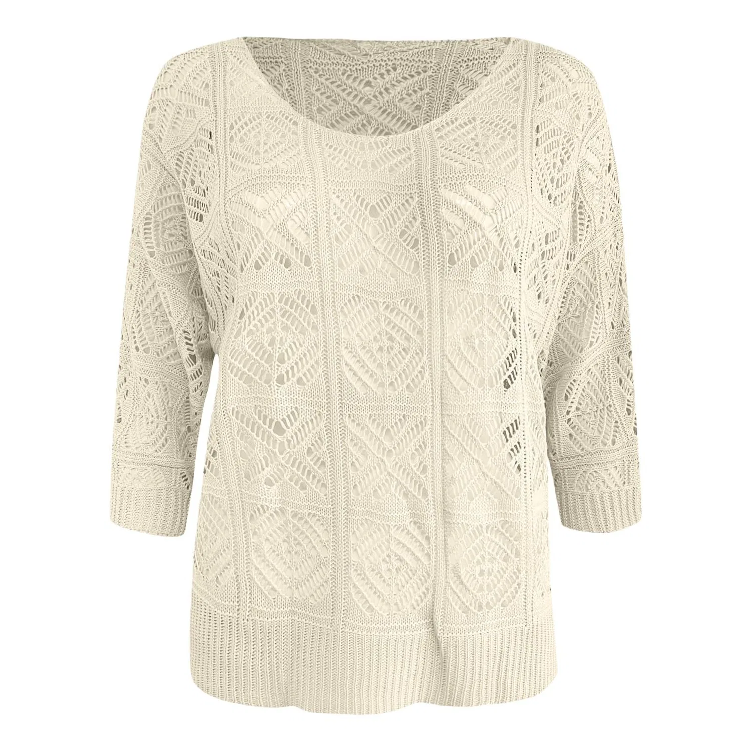 Женская туника с принтом Hippie Tunic, Beige — фото 3