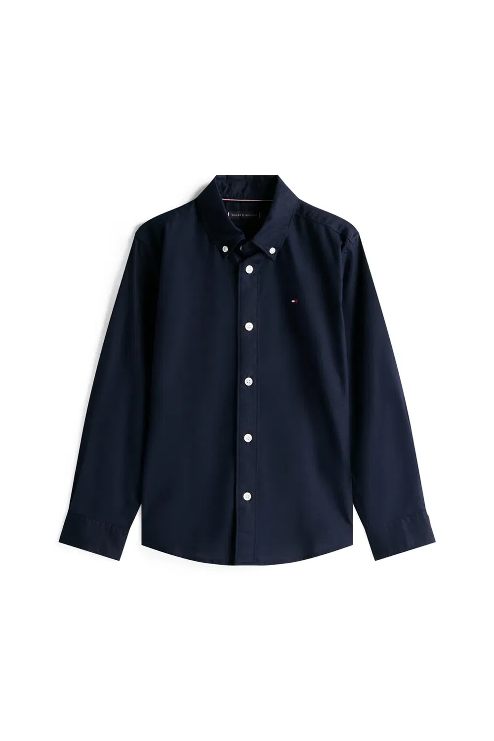 Детская рубашка-оксфорд с длинным рукавом Flag Tommy Hilfiger, Blue — фото 4
