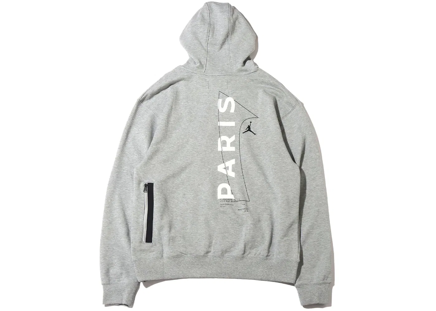 Мужской худи на флисе с принтом Hoodie Jordan, Dark Grey Heather — фото 2