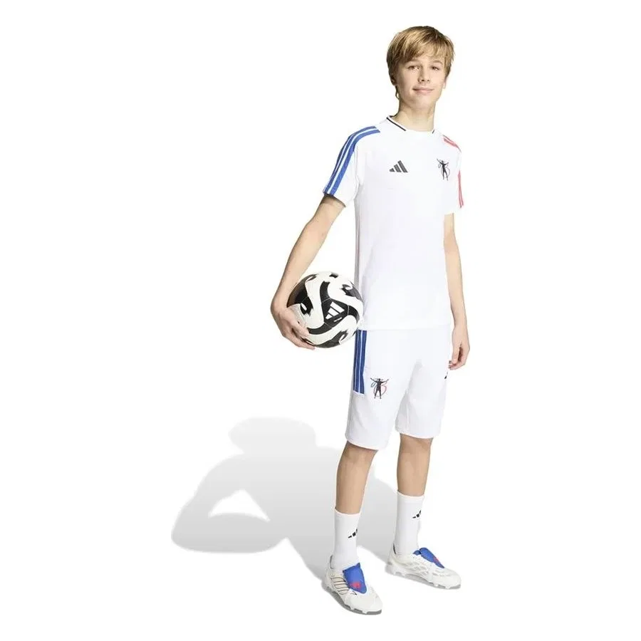 Детская футболка с принтом Jb Hot Tee Y adidas, Белый — фото 4