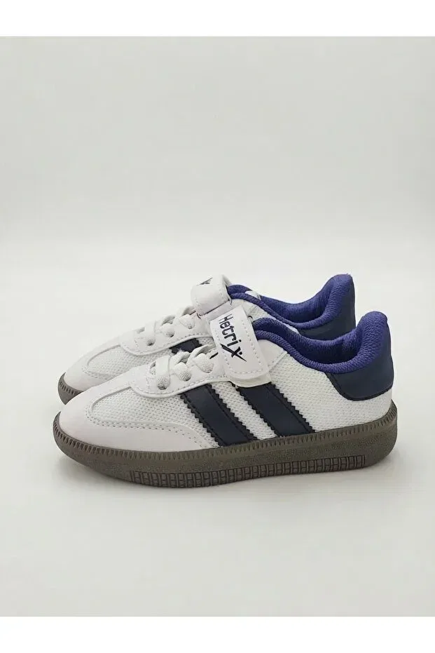Детские кроссовки для девочек текстильные с липучками Hetrix, Navy Blue — фото 4