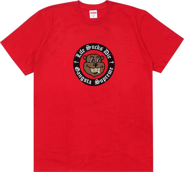 

Футболка Supreme Life S**ks Die Tee 'Red', красный