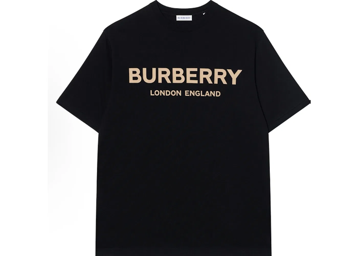 Мужская футболка с принтом Burberry T-shirt, Black/Gold
