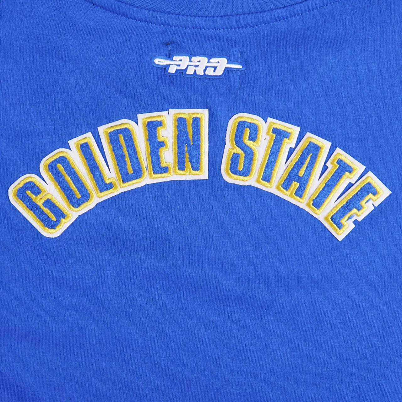 Детская футболка для девочек с принтом Golden State Warriors Classic Ss Boxy Tee Pro Standard, Royal Blue — фото 3