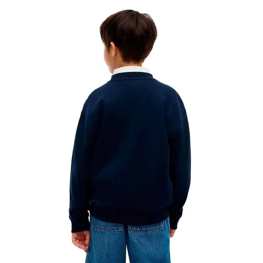Детский свитшот с фирменным принтом Tommy hilfiger, Blue — фото 2