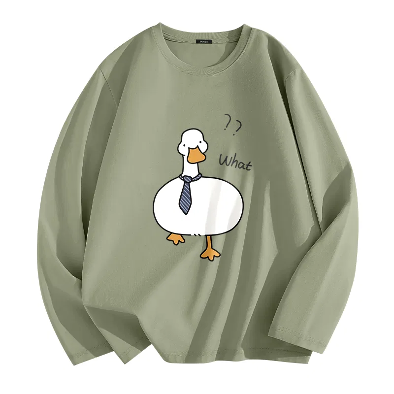 Детская футболка хлопковая с принтом Ma Goose Style Work MINISO, Palm Green
