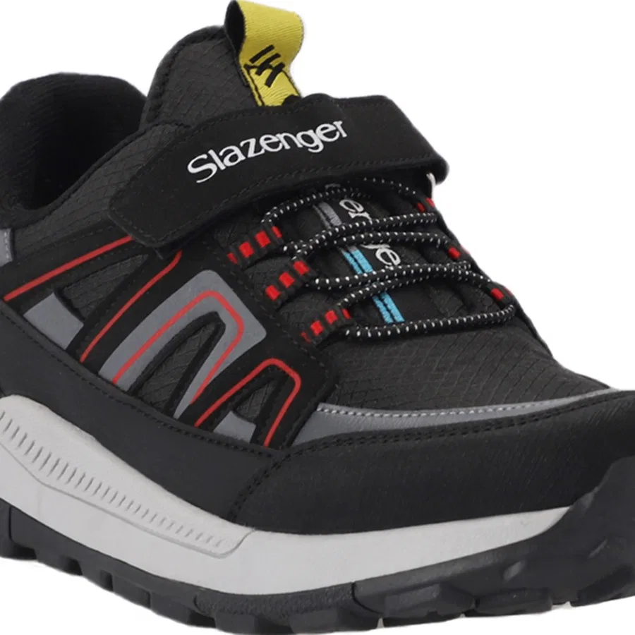 Детские кроссовки на липучках KROSS KTN Slazenger, Черно-белый — фото 4