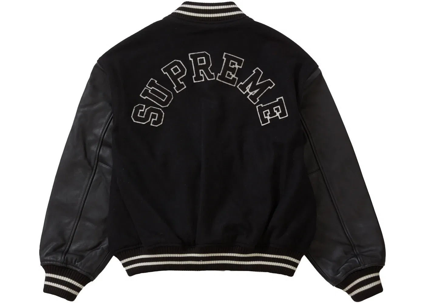 Мужская куртка-бомбер с принтом Tiger Varsity Jacket Supreme, Black — фото 3