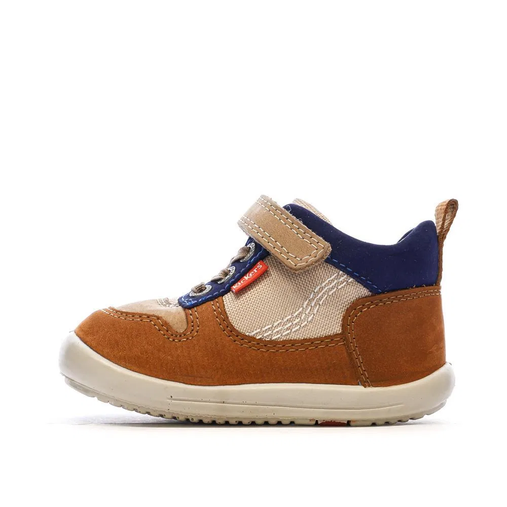 Детские кроссовки с высоким верхом Bottillon Kickers, Braun / Dunkelbraun