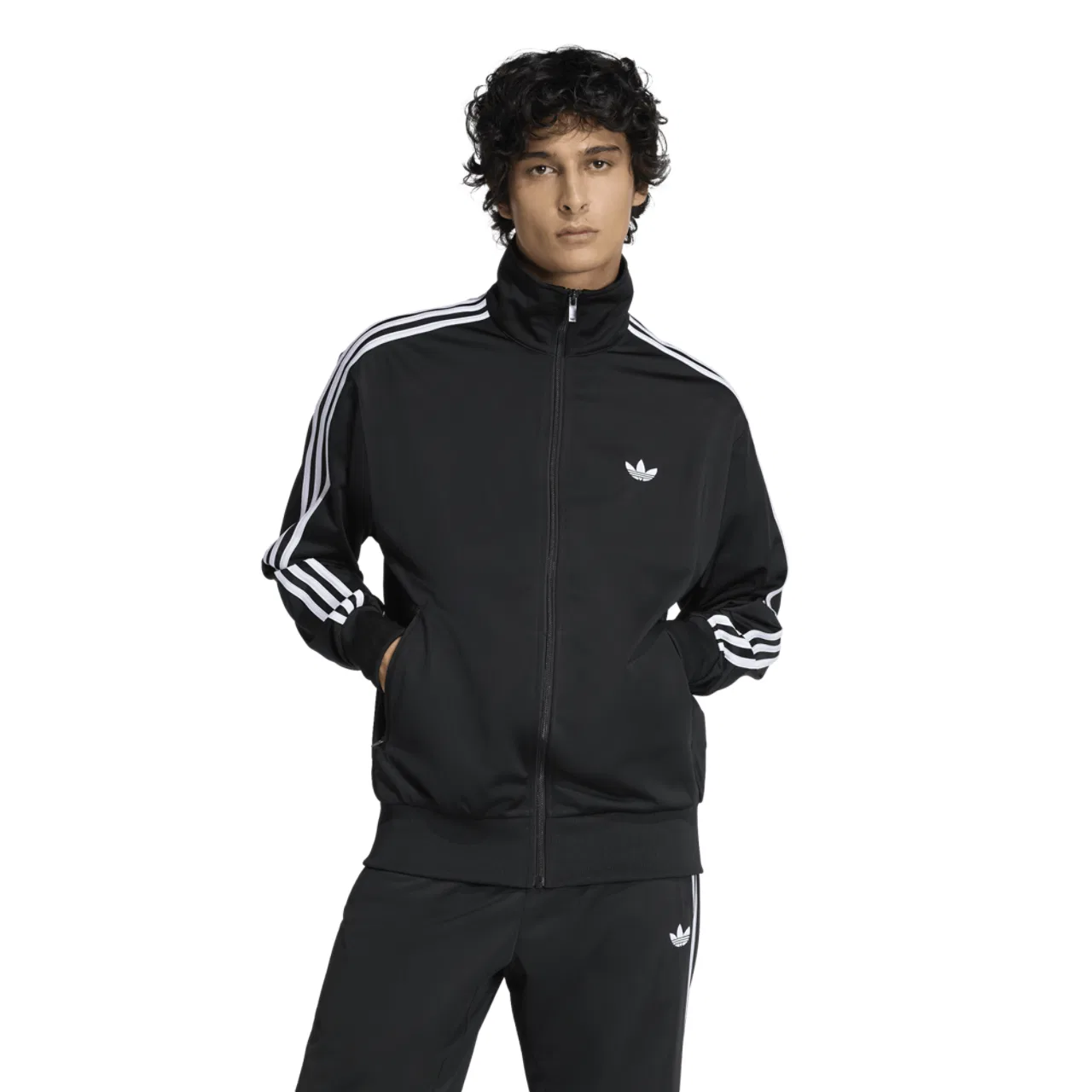 Мужская куртка Firebird Track Top Adidas, черный/белый