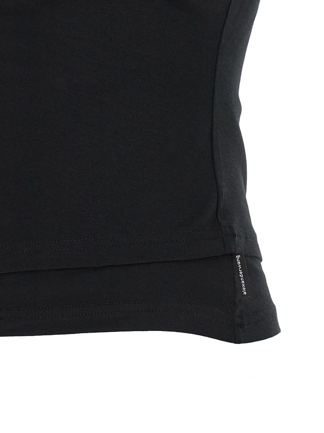 Топ-майка с перекрученным лифом и многослойным дизайном Alexander Wang, черный — фото 4