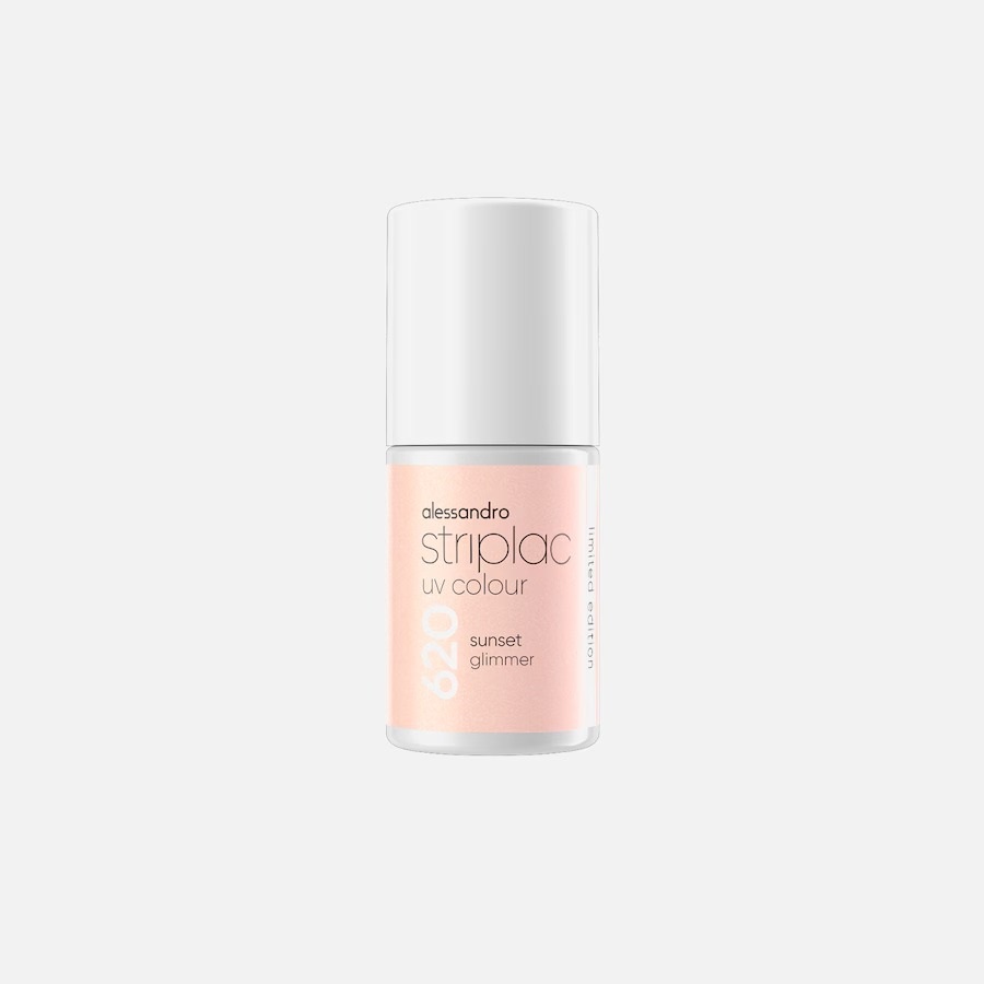 Лак для ногтей Alessandro Striplac UV Color, peach shimmer, 6.5 мл