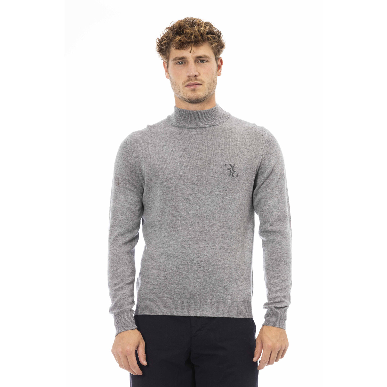 

Свитер Billionaire Highneck Sweater, серый меланж