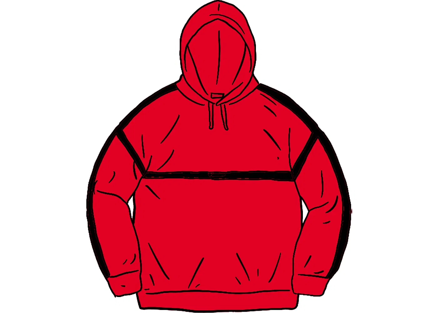 Мужская худи Warm Up Supreme, Красный