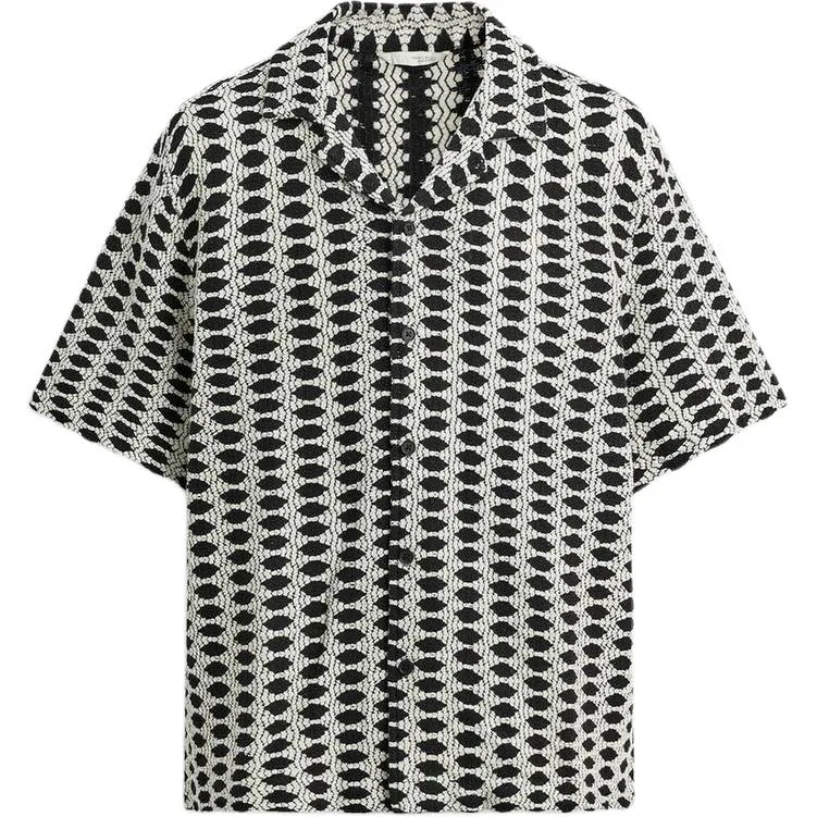 Мужская рубашка с отложным воротником Ecru ZARA, Ecru