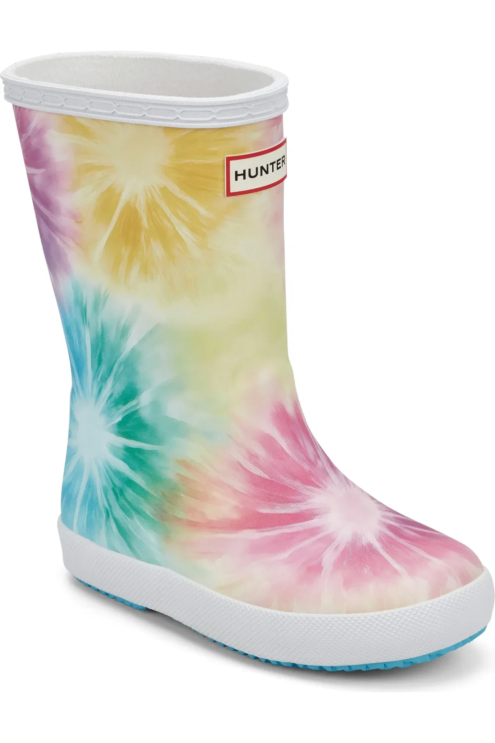 Детские сапоги дождевые First Classic Rain Boot Hunter, White Tie Dye