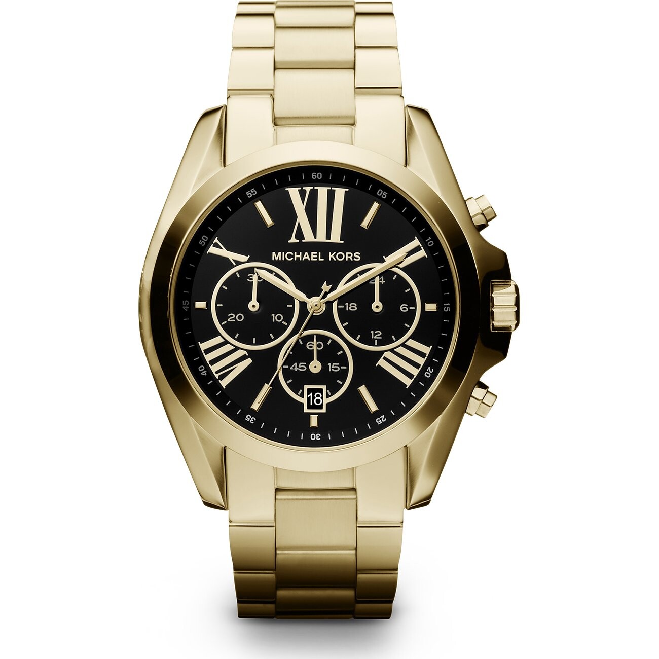 

Часы наручные Michael Kors Oversized Bradshaw Gold-Tone, золотистый