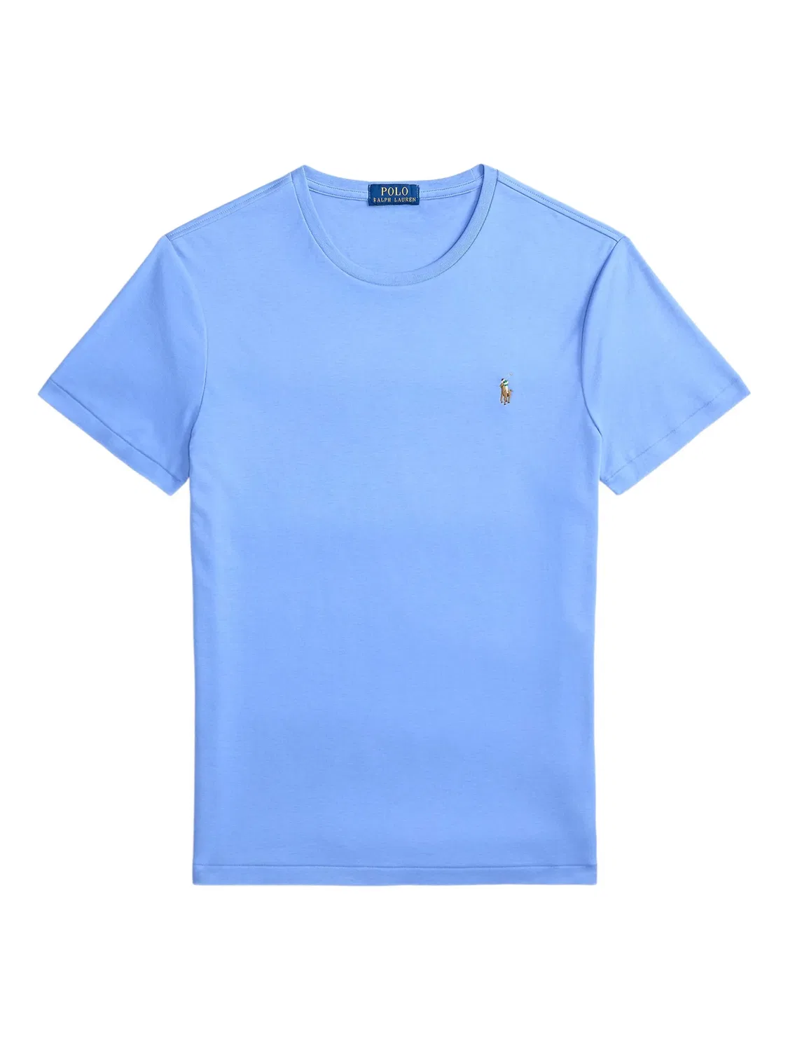Футболка с коротким рукавом с вышивкой Polo Ralph Lauren, светло-голубой