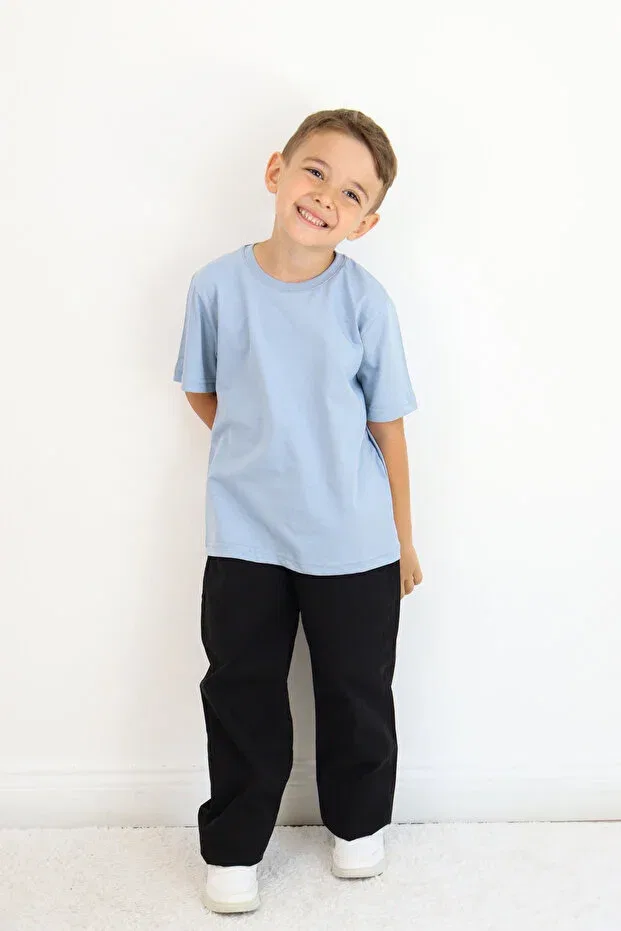 Детская футболка хлопковая Miababy, Blue