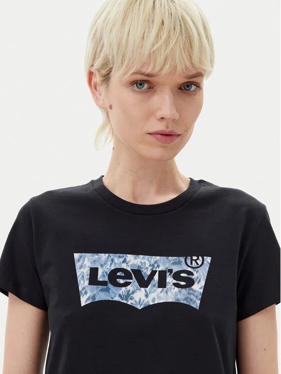 Футболка regular fit Perfect Levi'S, черный — фото 4
