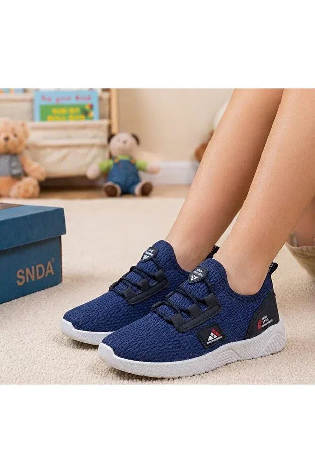 Детские кроссовки для девочек на плоской подошве Kantex, Navy Blue