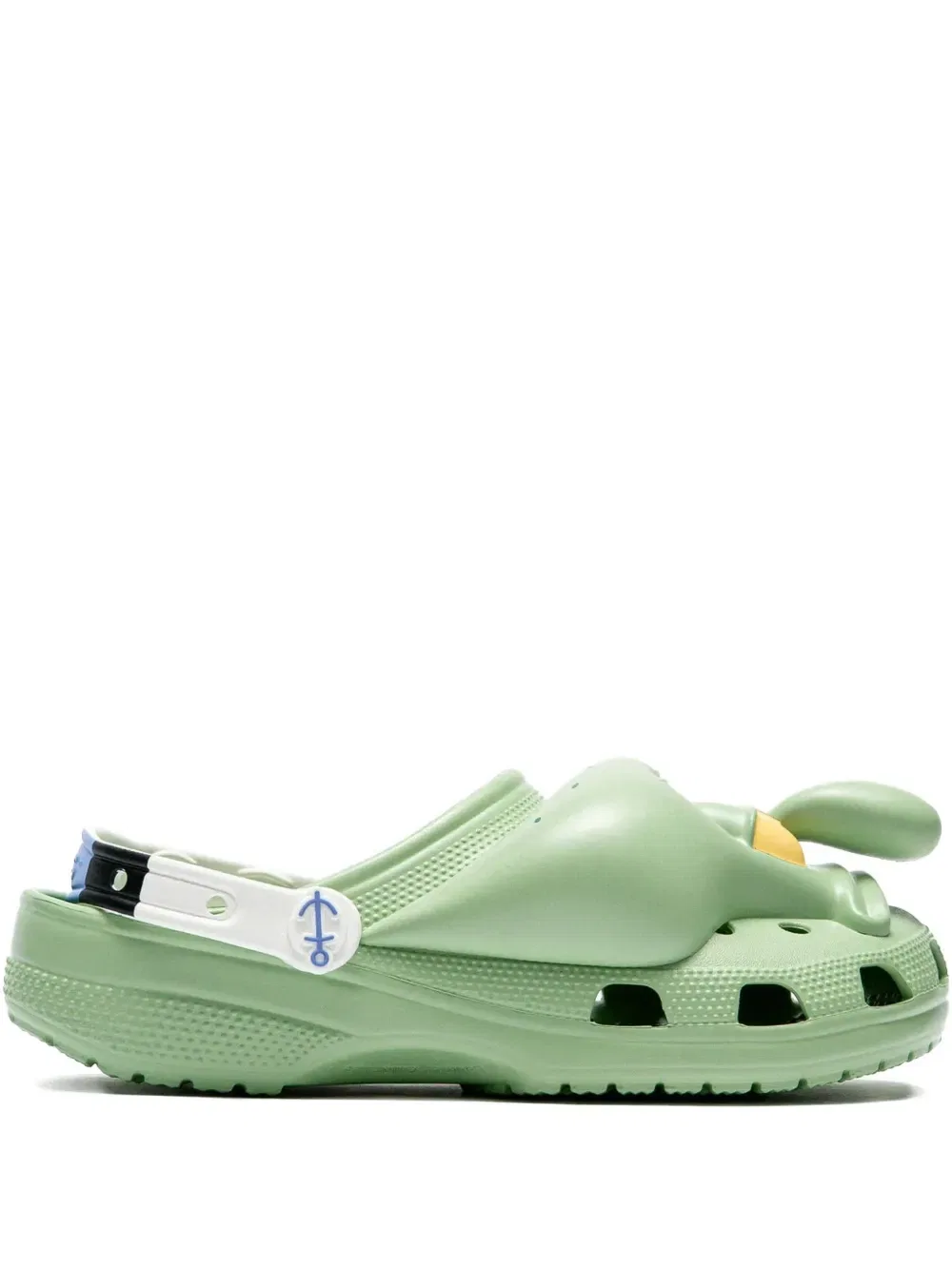 Сабо-накладки с изображением Спанчбоба Crocs, зеленый