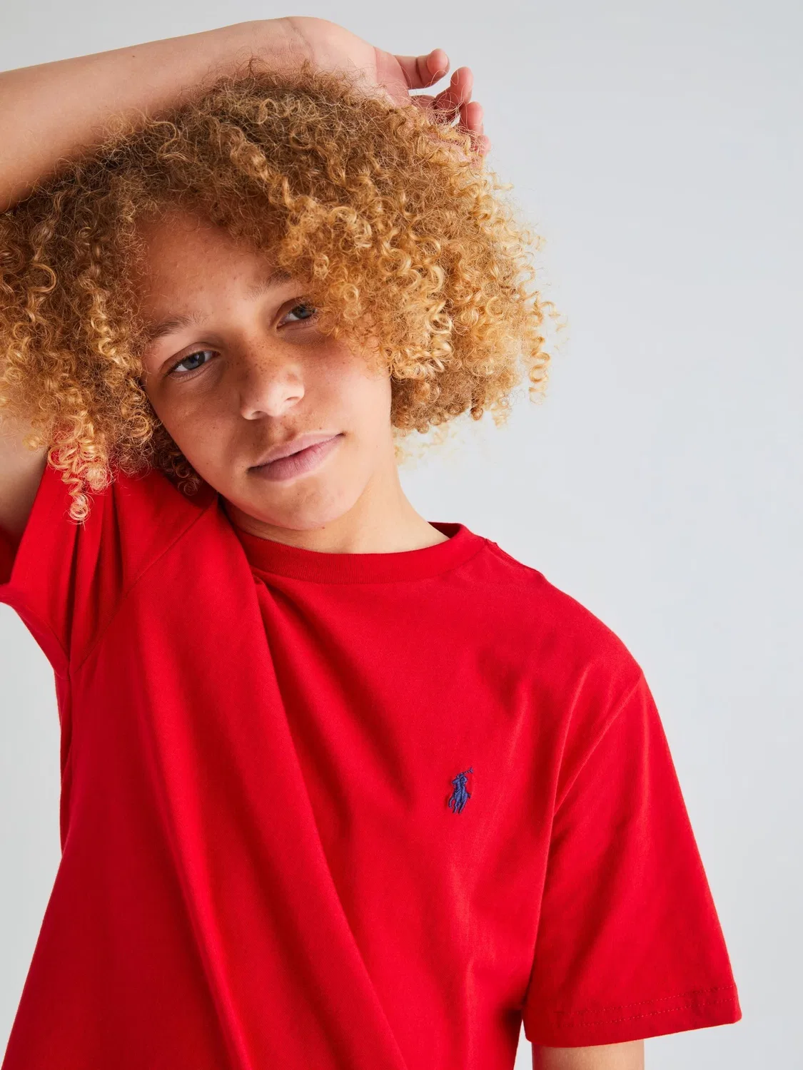 Футболка, хлопковый джерси Polo Ralph Lauren, красный — фото 3