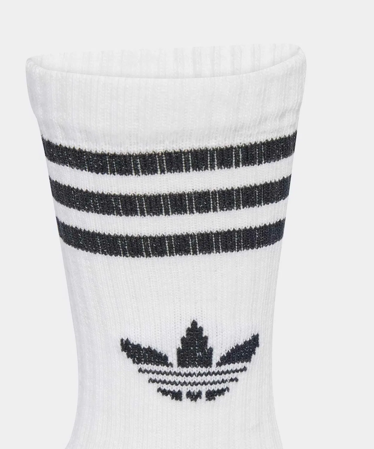 Детские носки-крю длиной до колена, комплект из 3 пар Adidas Originals, White — фото 3
