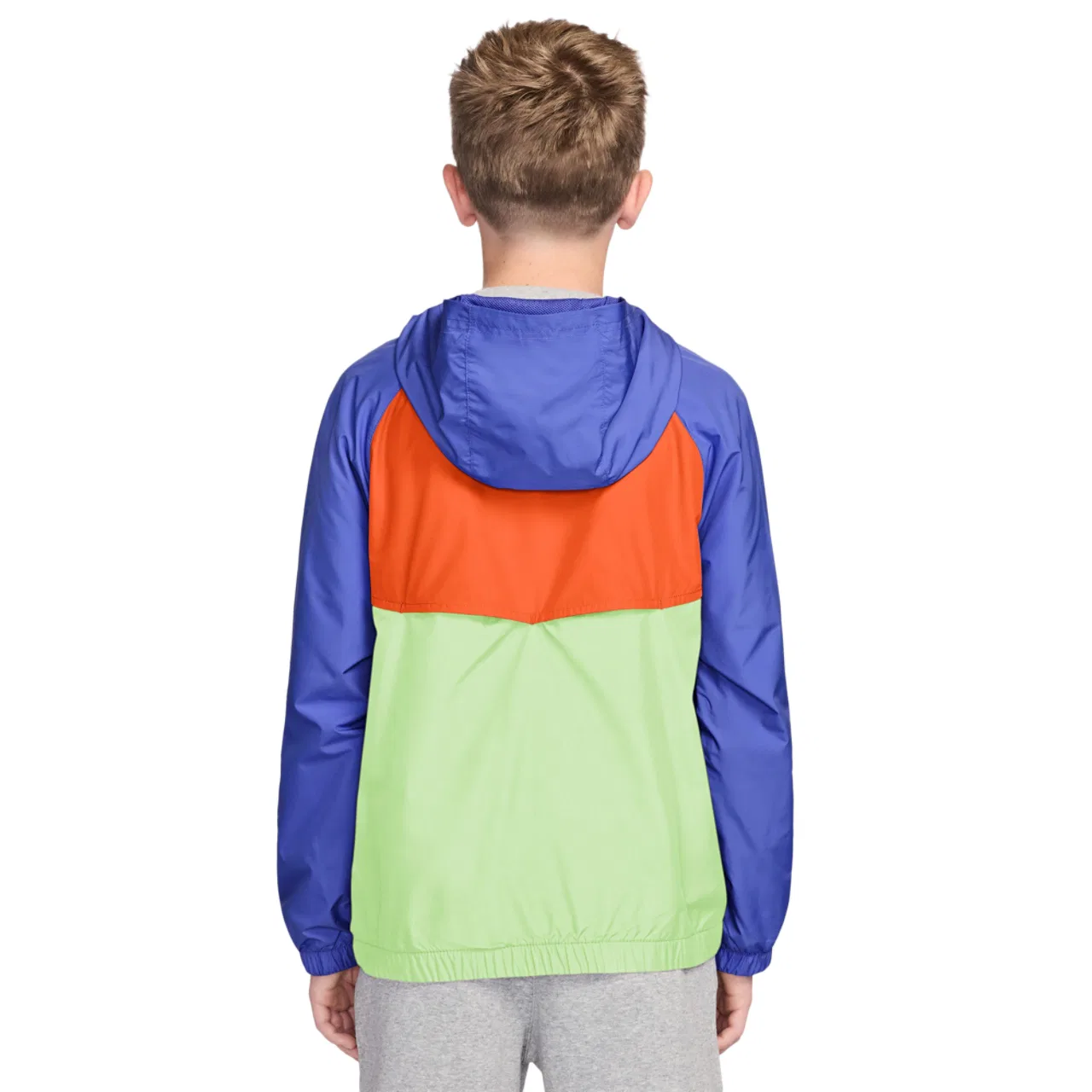 Куртка для мальчиков Windrunner Nike, цвет Sapphire/Volt/Orange — фото 2