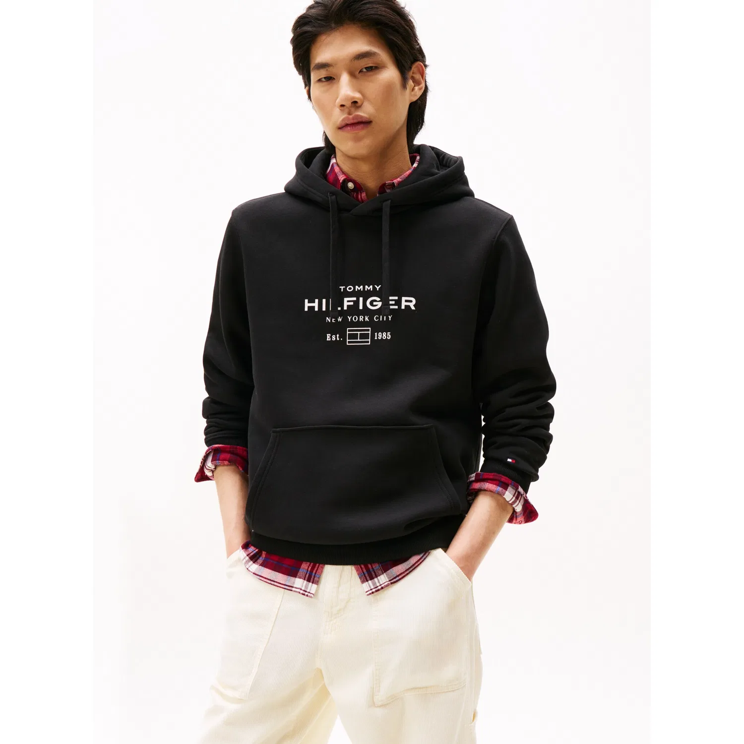 Мужской худи с капюшоном Regular fit Tommy Hilfiger, Black