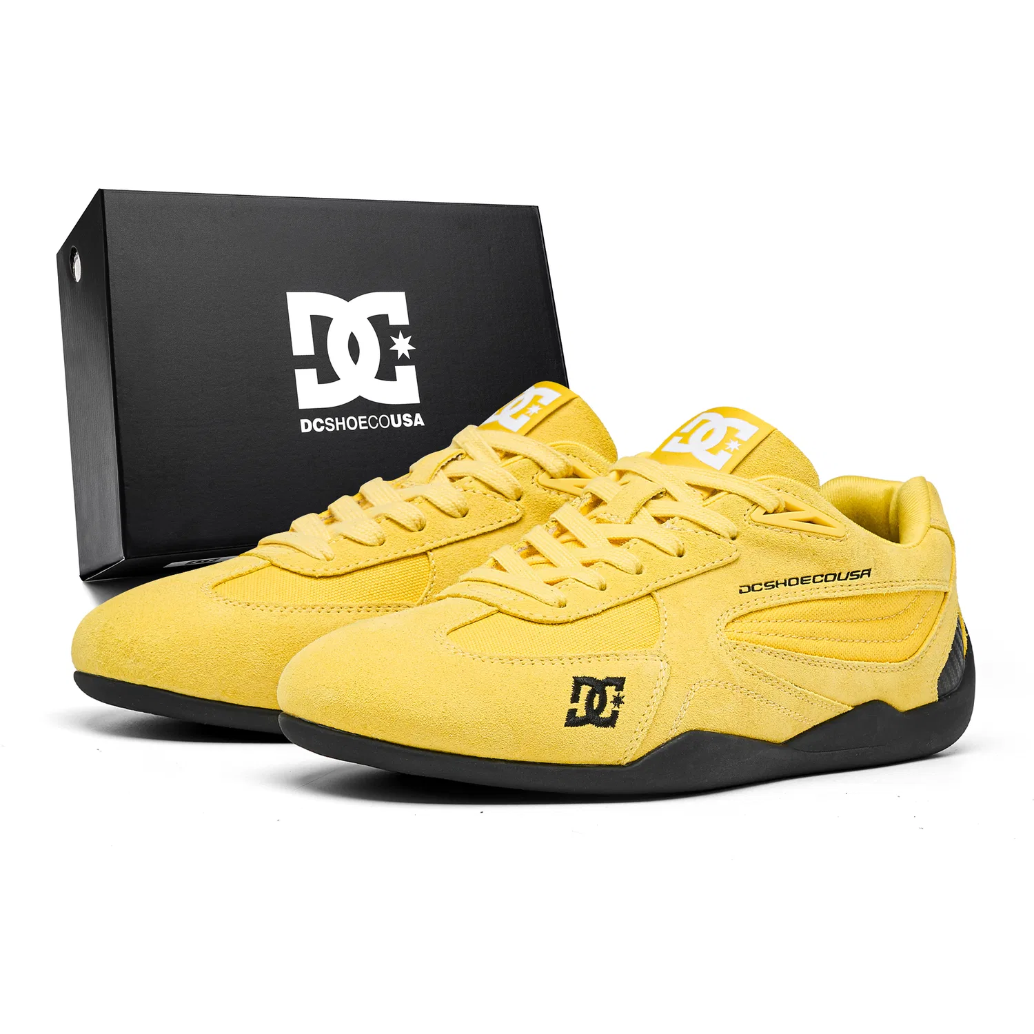 Детские кеды DC Shoes Corsaro Low Top с принтом DCSHOES, Yellow Flashing Lights, Standard, True to Size, True to Size