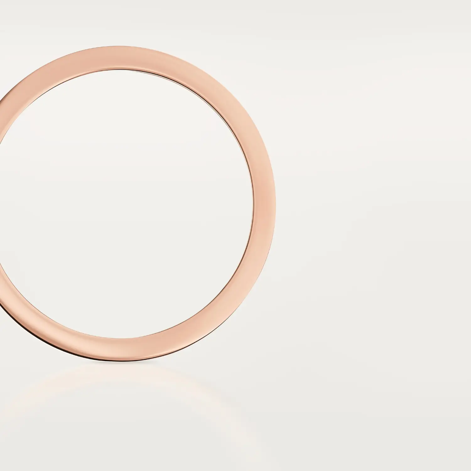Кольцо Cartier C de Cartier Wedding Flat, 4 мм, розовое золото — фото 3
