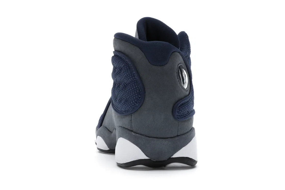 Детские кроссовки Lifestyle с ретро-дизайном Jordan 13 Retro Jordan, Navy/Flint Grey-White-University Blue — фото 4