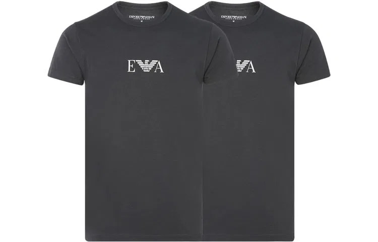 Мужские футболки с круглым вырезом, комплект из 2 штук, EMPORIO ARMANI
