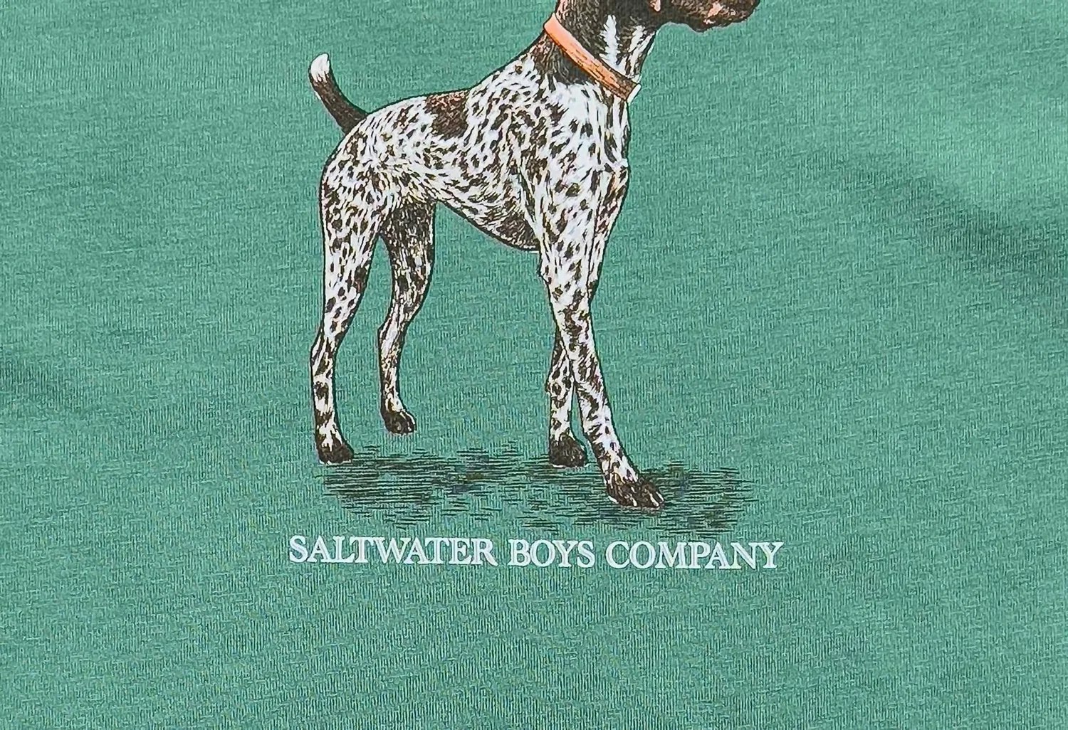 Детский лонгслив для мальчиков с графическим принтом Pointer Saltwater Boys Co., зеленый — фото 3
