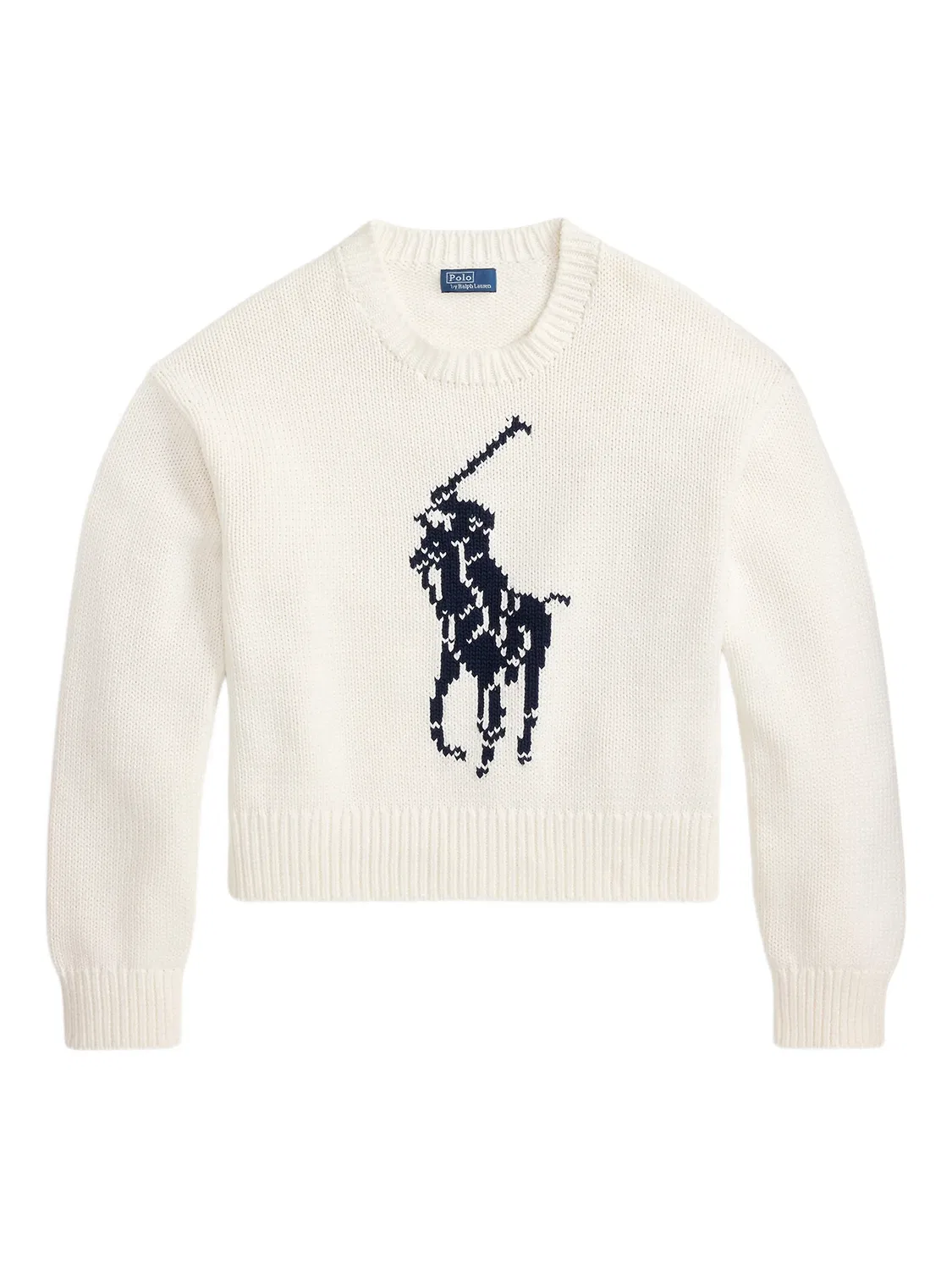 Кашемировый свитер с логотипом Polo Ralph Lauren, белый