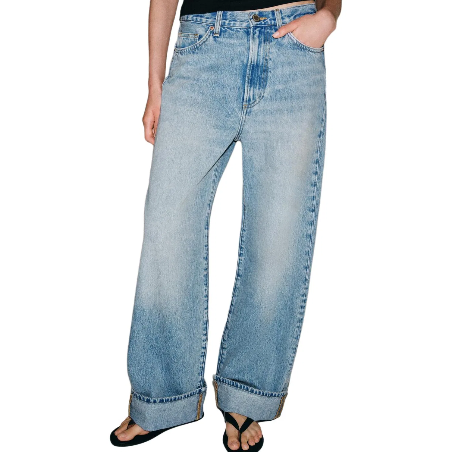 Женские джинсы ZW Jeans Light Blue ZARA, Light Blue — фото 4